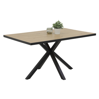 Jedálenská zostava IDZI dub artisan/antracitová 2