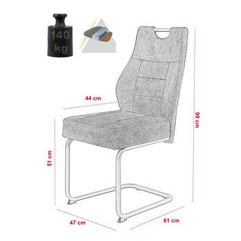 Jedálenská zostava IDZI dub artisan/antracitová 9