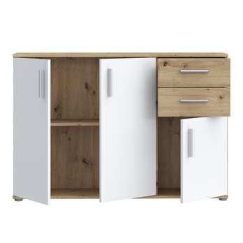 Komoda IKOLI 3 biela/dub artisan 4