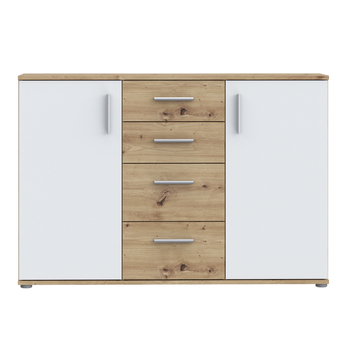 Komoda IKOLI 4 biela/dub artisan 3