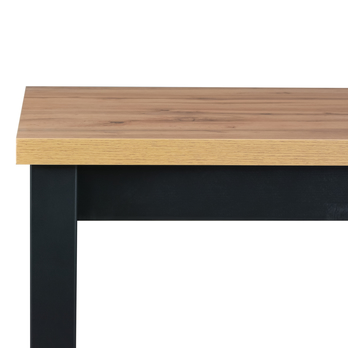 Jedálenský stôl IKOZ 3 dub wotan/čierna, šírka 120 cm 2