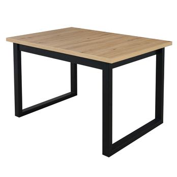 Jedálenský stôl IKOZ 3 dub artisan/čierna, šírka 120 cm 1