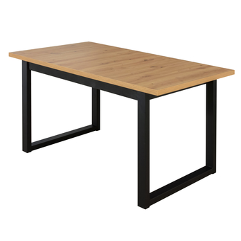 Jedálenský stôl IKOZ 3 dub artisan/čierna, šírka 140 cm 1