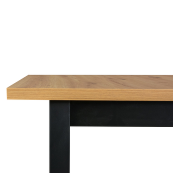 Jedálenský stôl IKOZ 3 dub artisan/čierna, šírka 140 cm 2