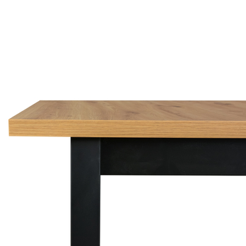 Jedálenský stôl IKOZ 3 dub artisan/čierna, šírka 160 cm 2