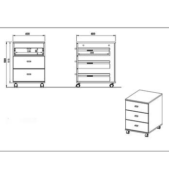 Kontajner ILON biela/dub navarra 5