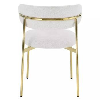 Jedálenská stolička ILTUN 3 béžová/zlatá 2