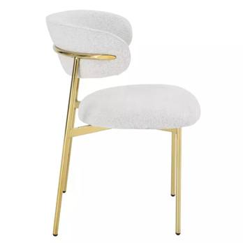 Jedálenská stolička ILTUN 3 béžová/zlatá 4