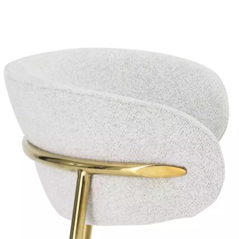 Jedálenská stolička ILTUN 3 béžová/zlatá 6