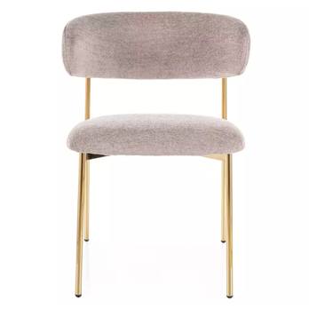 Jedálenská stolička ILTUN 3 tmavobéžová/zlatá 1