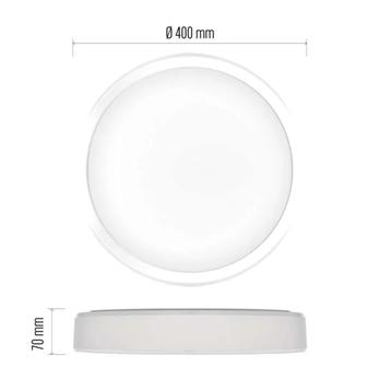 Stropné svietidlo ILVI biela, priemer 40 cm 5