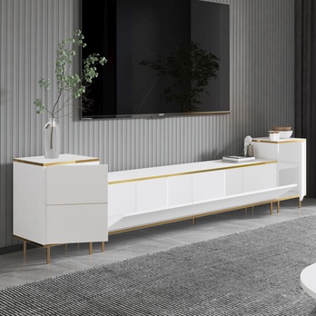 Obývacia stena IMAJ 2 biela/zlatá 2