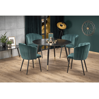 Jedálenský stôl IMBUS čierna/zlatá 1