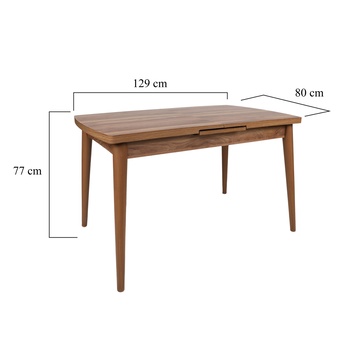 Jedálenský stôl INCI orech 16