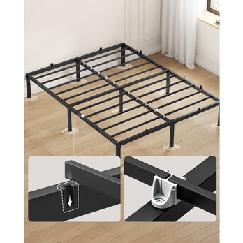 Posteľ s roštom INK čierna, 140x190 cm 3