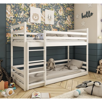 Poschodová posteľ INMI biela, 90x190 cm 1