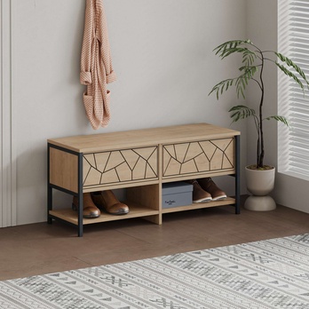 Lavica na topánky INOLA dub 2