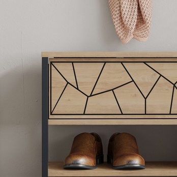 Lavica na topánky INOLA dub 4