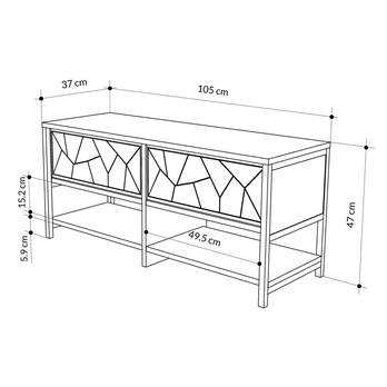 Lavica na topánky INOLA dub 6