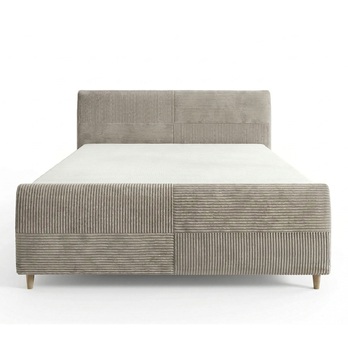 Posteľ s roštom INZA sivobéžová, 140x200 cm 3