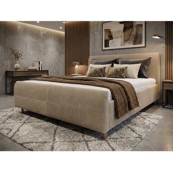 Posteľ s roštom INZA béžová, 160x200 cm 1