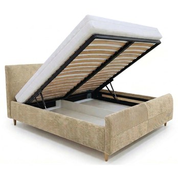 Posteľ s roštom INZA béžová, 180x200 cm 2