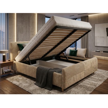 Posteľ s roštom INZA béžová, 180x200 cm 5