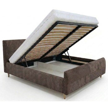 Posteľ s roštom INZA čokoládová, 180x200 cm 2