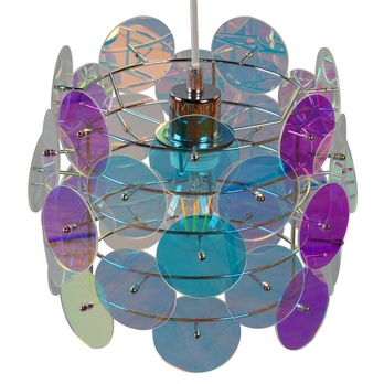 Závesné svietidlo IRIDE chróm/viacfarebná 2