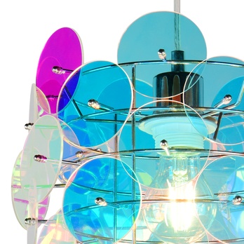 Závesné svietidlo IRIDE chróm/viacfarebná 6