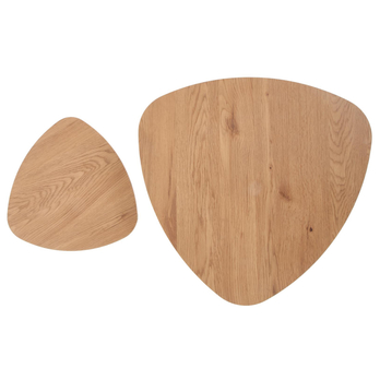 Sada 2 ks prístavných stolíkov IRIS dub zlatý/čierna 2