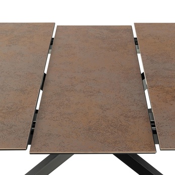 Jedálenský stôl IRWINE 210 hnedá/čierna 2