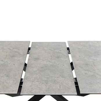 Jedálenský stôl IRWINE 210 sivá/čierna 2