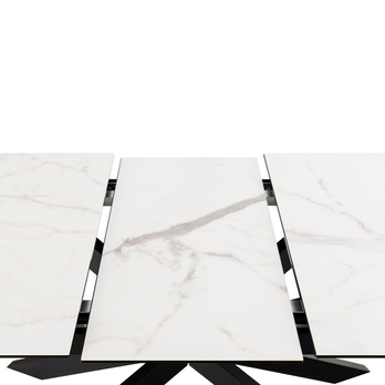 Jedálenský stôl IRWINE 210 biela/čierna 2