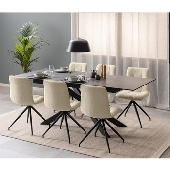 Jedálenský stôl IRWINE 210 čierna 7