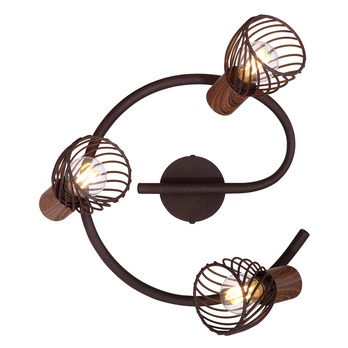 Bodové svietidlo ISABELLE 3 hrdzavá/prírodná 3