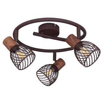 Bodové svietidlo ISABELLE 3 hrdzavá/prírodná 1