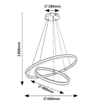 Závesné svietidlo ISAURE 2 čierna 10