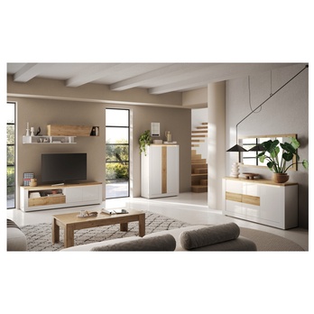 Komoda ISCHIA 2 dub cadiz/biela, šírka 160 cm 5