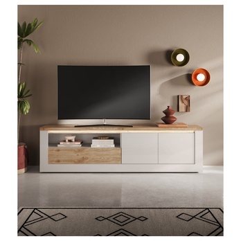 TV komoda ISCHIA 3 dub cadiz/biela, šírka 207 cm 3