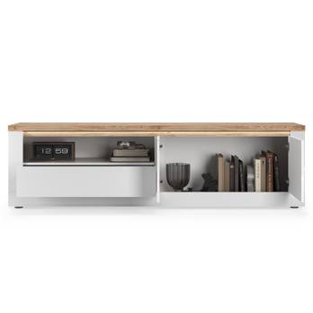 TV komoda ISCHIA 9 dub cadiz/biela, šírka 207 cm 2