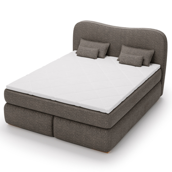 Posteľ boxspring ISLA COMFORT tmavohnedá, 140x200 cm 2