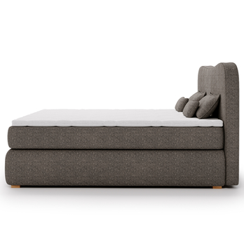 Posteľ boxspring ISLA COMFORT tmavohnedá, 140x200 cm 5