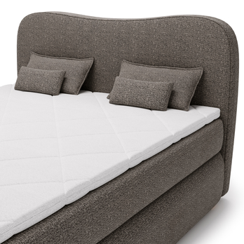 Posteľ boxspring ISLA COMFORT tmavohnedá, 140x200 cm 6