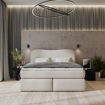 Posteľ boxspring ISLA COMFORT béžová, 160x200 cm 1