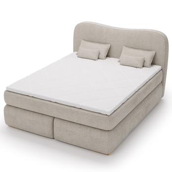Posteľ boxspring ISLA COMFORT svetlohnedá, 160x200 cm 2