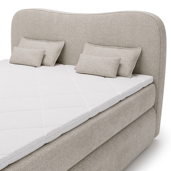 Posteľ boxspring ISLA COMFORT svetlohnedá, 160x200 cm 6