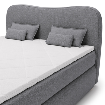 Posteľ boxspring ISLA COMFORT sivá, 160x200 cm 6