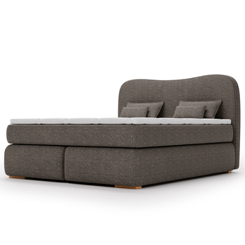 Posteľ boxspring ISLA COMFORT tmavohnedá, 180x200 cm 4