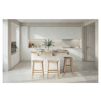 Kuchynský ostrovček ISLAND biela vysoký lesk/dub 4